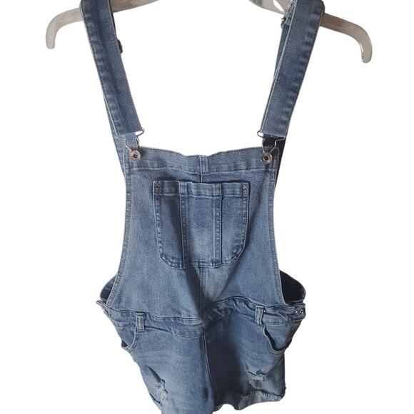 Wallflower Denim - Wallflower Denim Coverall Shorts, Large